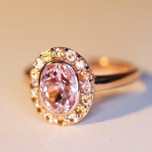 Padparascha Sapphire Ring