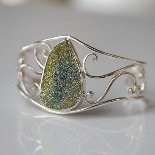 Drusy Filigree Bracelet