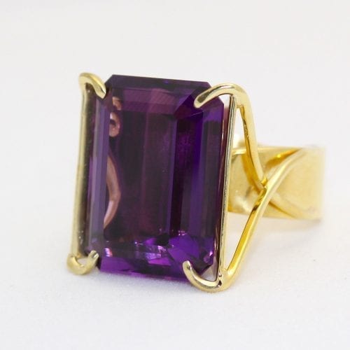 Amethyst Statement Ring