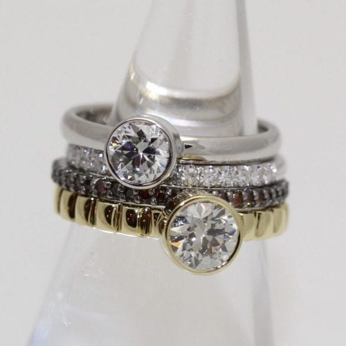 Stacking Solitaire and Eternity Bands