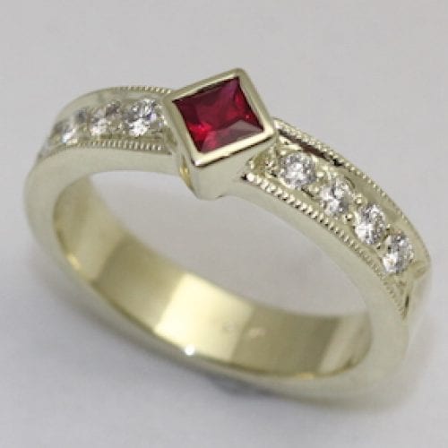 Ruby Engagement Ring