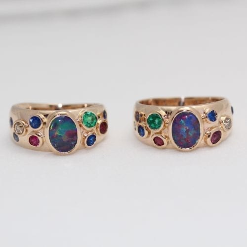 Boulder Opal Matching Bands