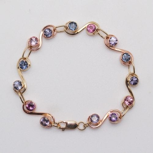 Aegean Link Bracelet with Spinels