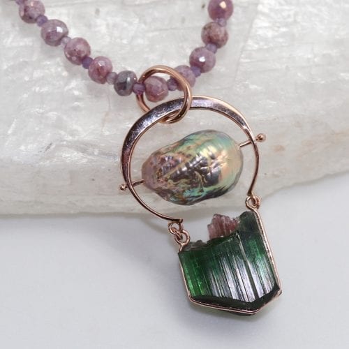 "Pink Mountaintop" Pendant