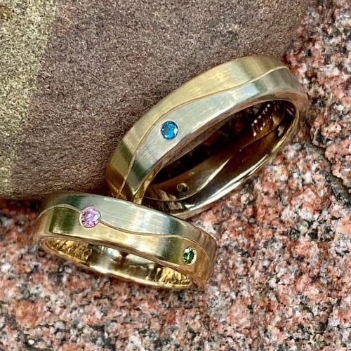 Wave Wedding Bands
