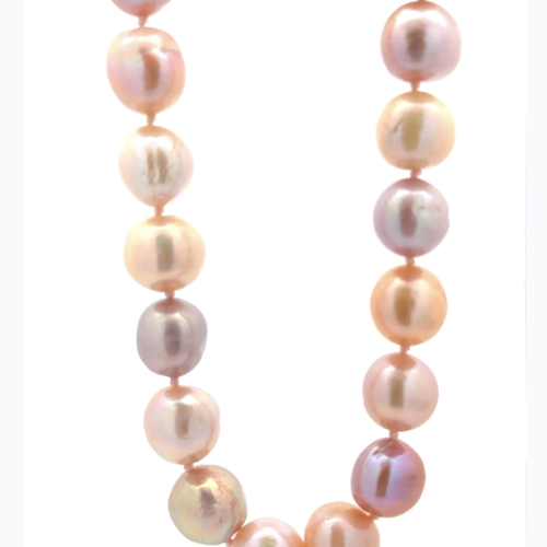 Natural Color Baby Pink Freshwater Pearl Necklace